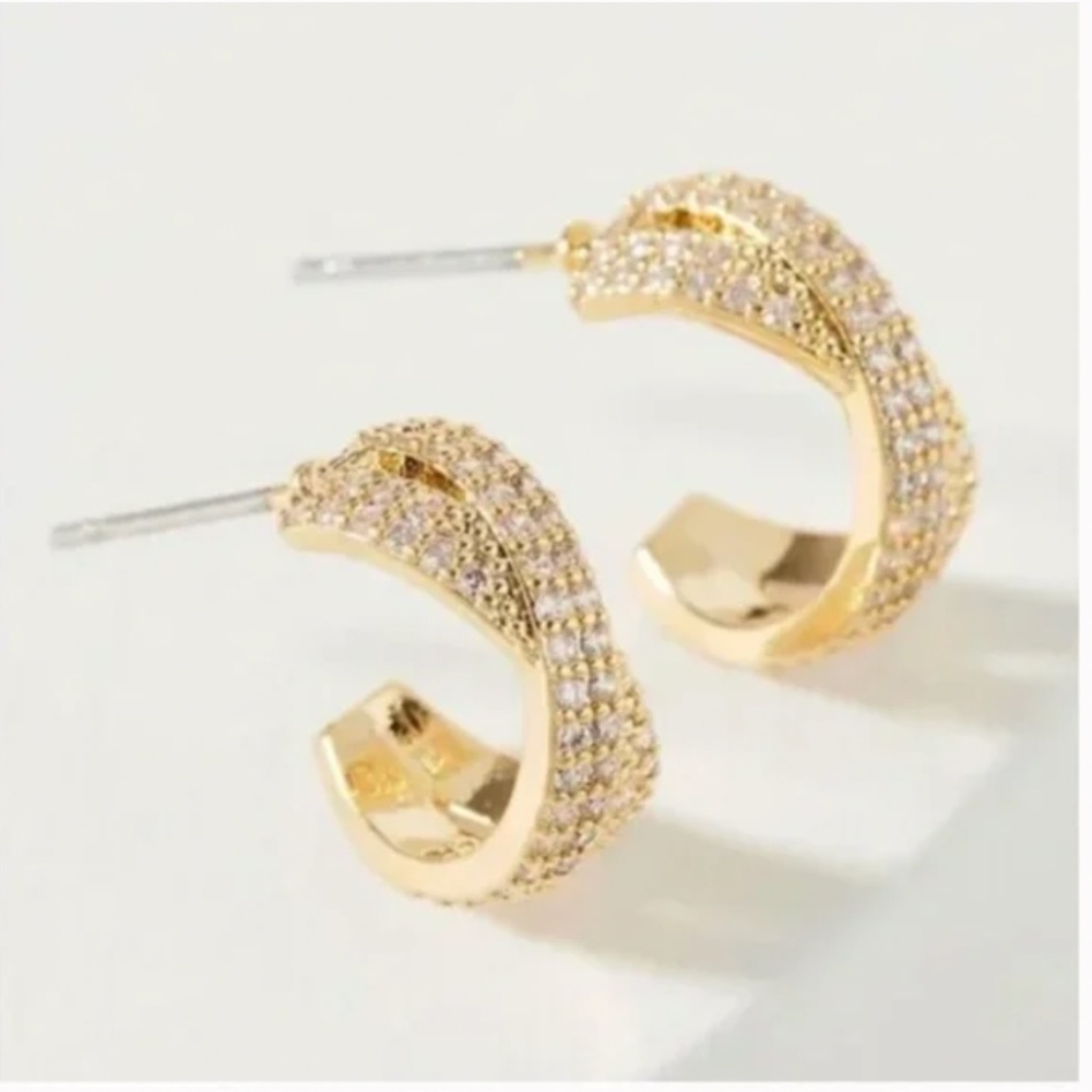 Rihannon Huggie Boho Elegant Classy Hoop Romantic Classy Peasant Art Earrings